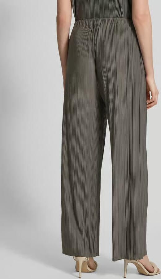 Samsøe Straight leg stoffen broek met plissévouwen model 'UMA'