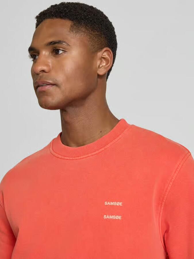 Samsøe sweatshirt met labelprint model 'JOEL'