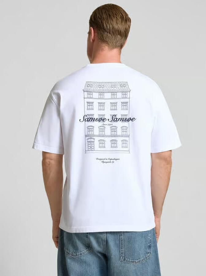Samsøe T-shirt met geborduurd label model 'Sauni' - Foto 2