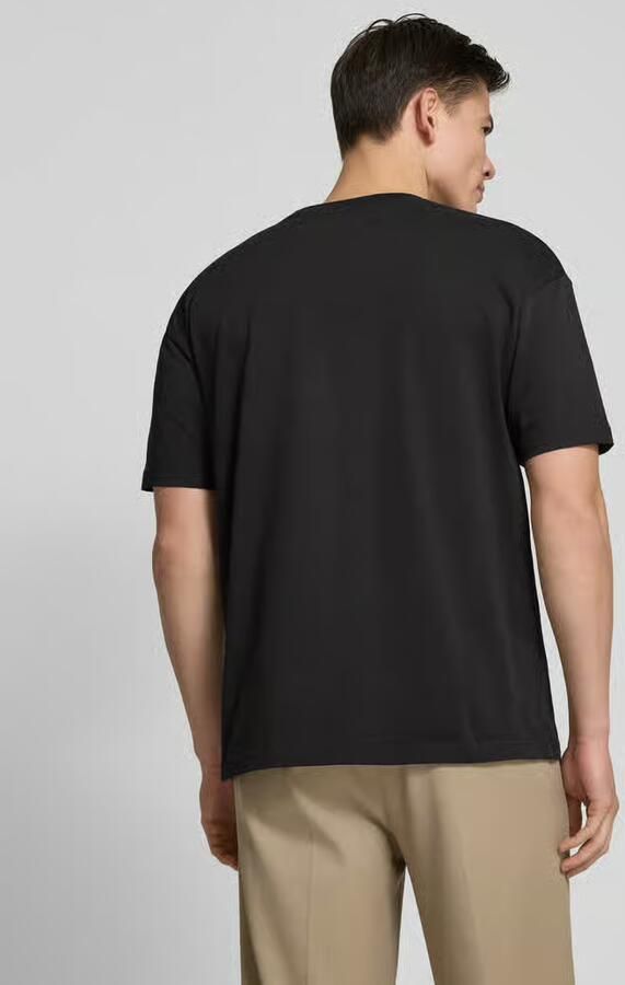 Samsøe T-shirt met geribde ronde hals model 'HUDSON'