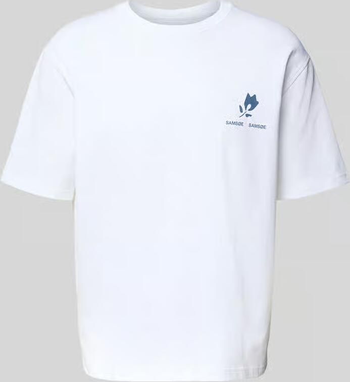 Samsøe T-shirt met labelprint model 'COHEN' - Foto 2