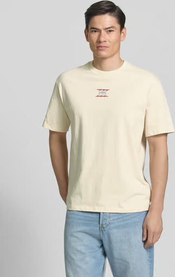 Samsøe T-shirt met labelprint model 'GERGEI' - Foto 4