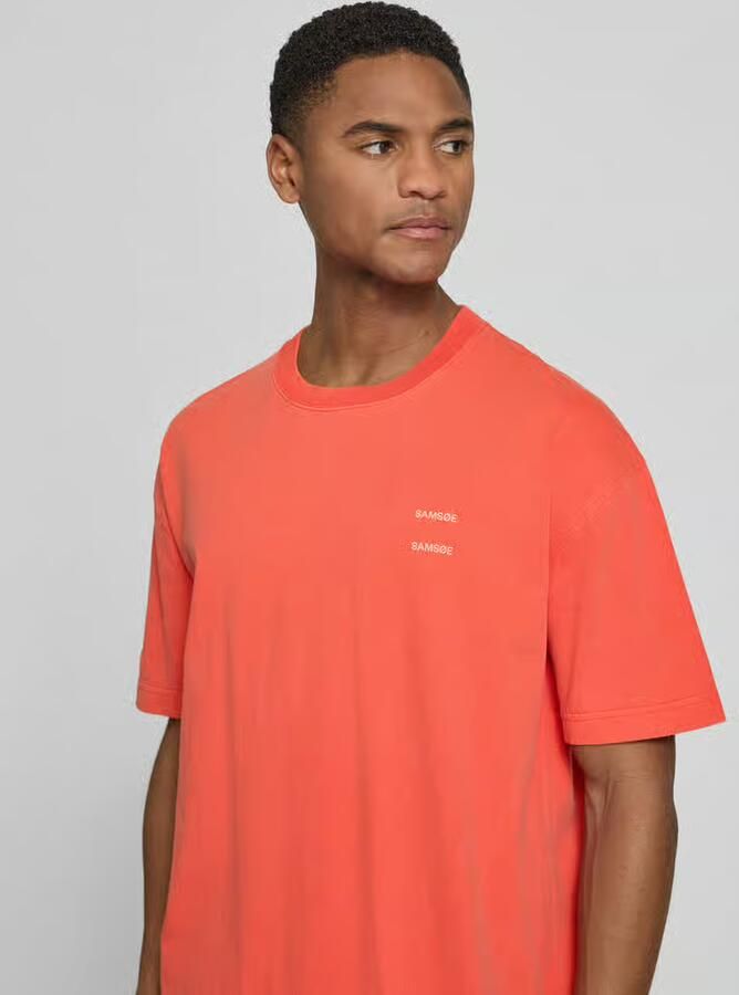 Samsøe T-shirt met labelprint model 'JOEL'