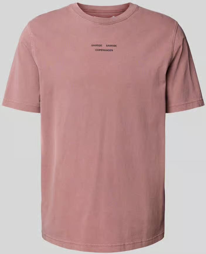 Samsøe T-shirt met labelprint model 'MARCUS' - Foto 2