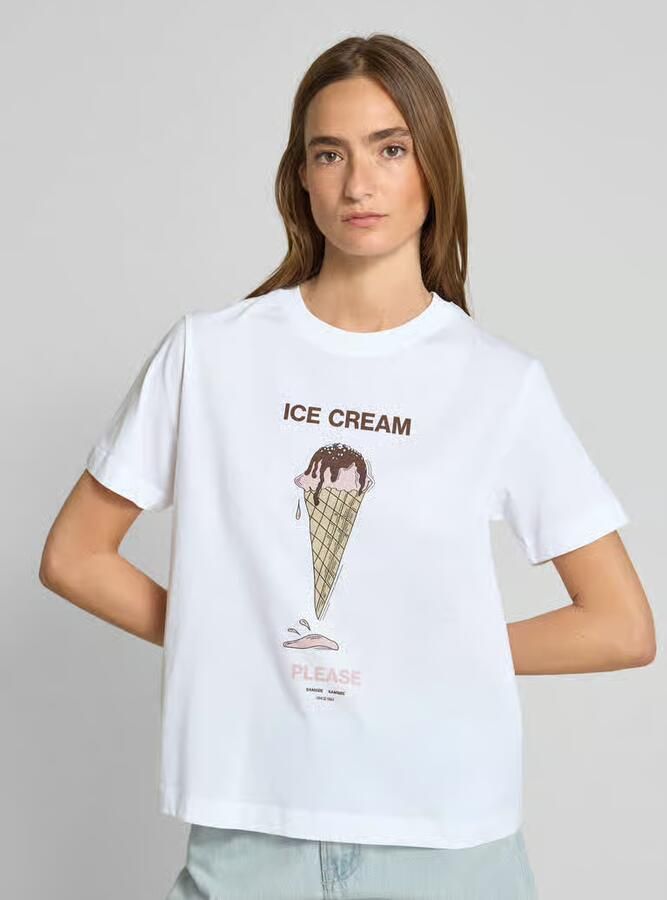 Samsøe T-shirt met motiefprint Model 'CAMINO'