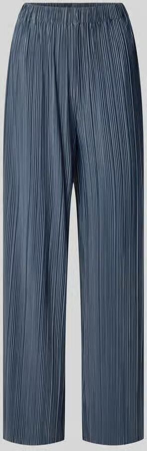 Samsøe wide fit stoffen broek in plissé-look model 'Uma' - Foto 2