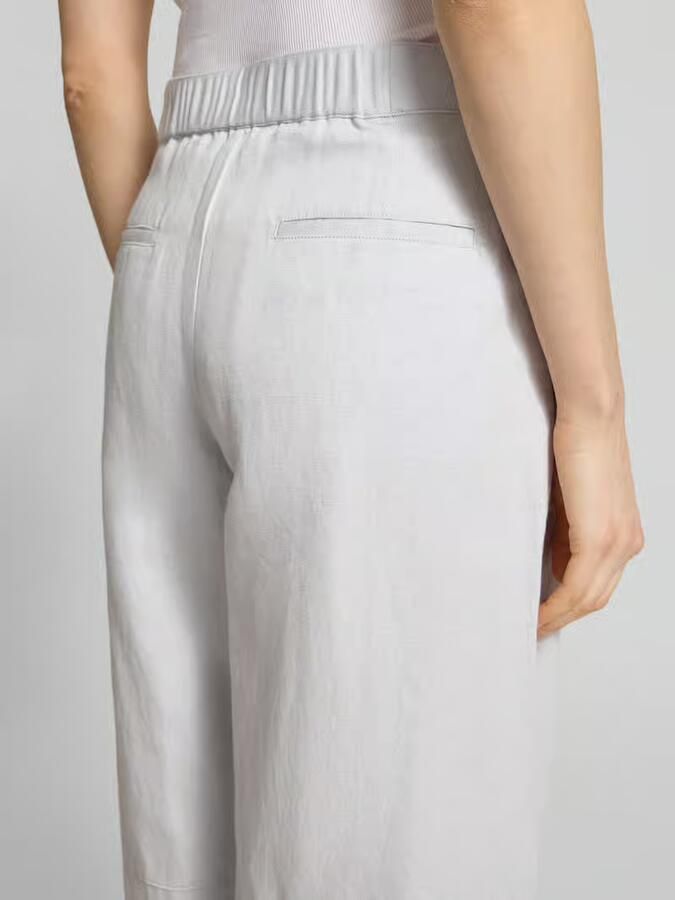 Samsøe wide leg broek met linnen model 'SAROKO'