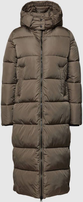 SAVE THE DUCK Gewatteerde lange jas met afneembare capuchon model 'COLETTE'