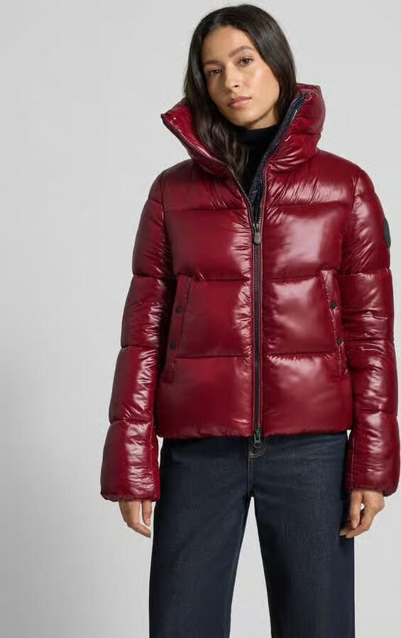 Save The Duck Regular fit gewatteerd jack met opstaande kraag model 'Isla' - Foto 3