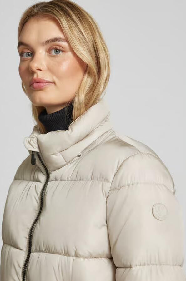 Save The Duck Gewatteerde lange jas met afneembare capuchon model 'COLETTE'