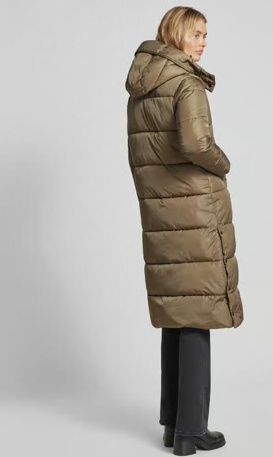 Save The Duck Gewatteerde lange jas met afneembare capuchon model 'COLETTE' - Foto 2