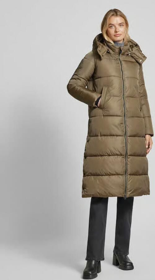 Save The Duck Gewatteerde lange jas met afneembare capuchon model 'COLETTE' - Foto 3