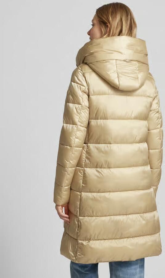 SAVE THE DUCK Gewatteerde lange jas met capuchon model 'LYSA'