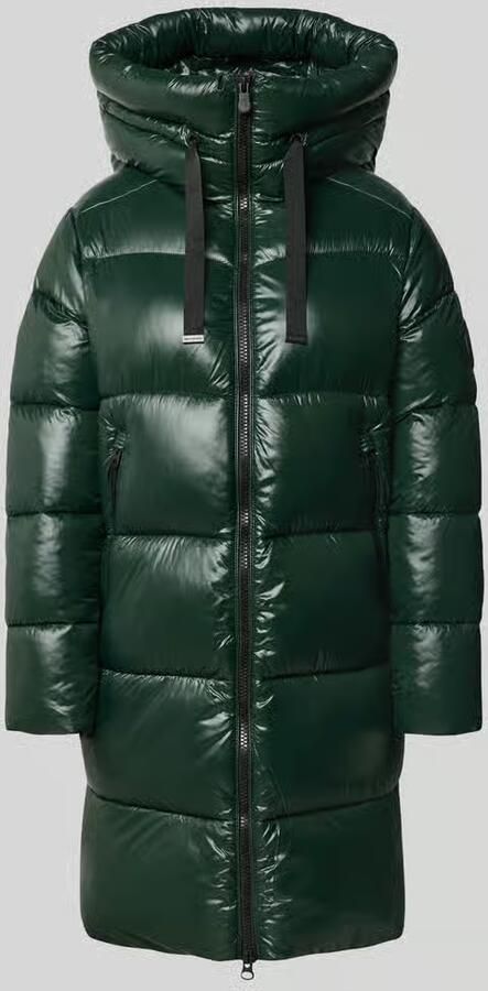 Save The Duck Gewatteerde mantel met capuchon en labelpatch model 'ISABEL'