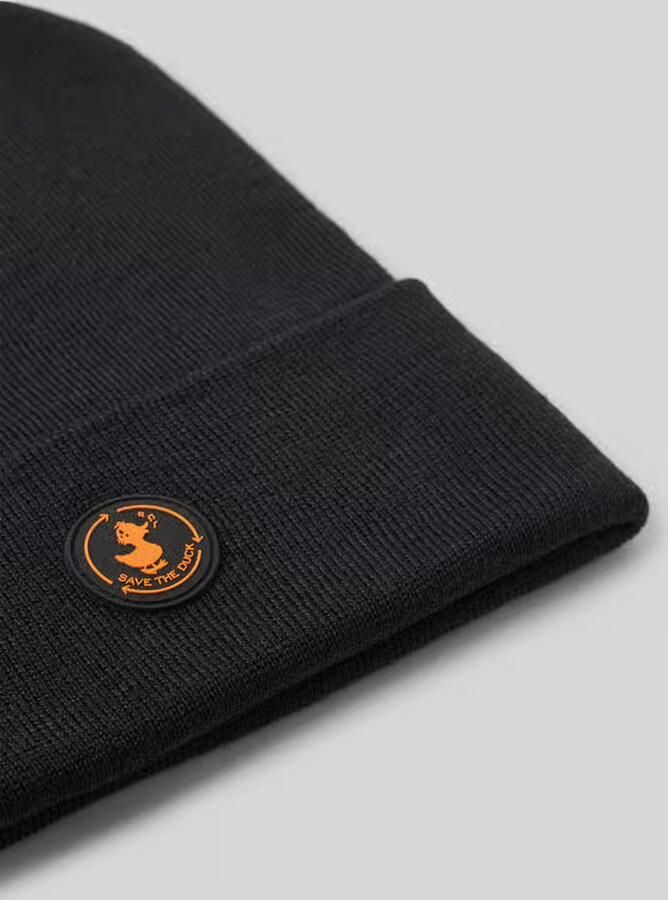 Save The Duck Muts in gebreide look met logo-applicatie model 'Lou'