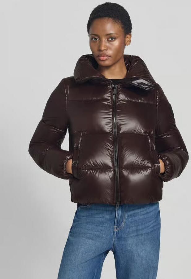 Save The Duck Regular fit gewatteerd jack met opstaande kraag model 'Isla' - Foto 2