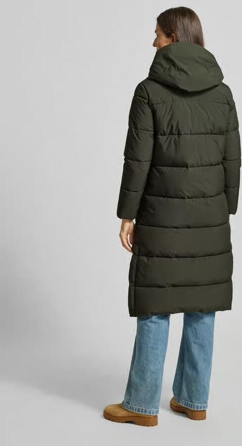 SAVE THE DUCK Regular fit gewatteerde lange jas met tweewegsritssluiting model 'MISSY'