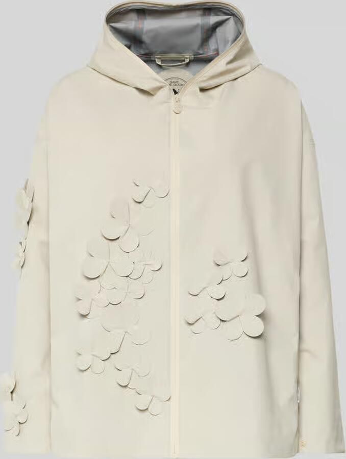 SAVE THE DUCK Regular fit regenjack met bloemenapplicaties model 'Rosa'