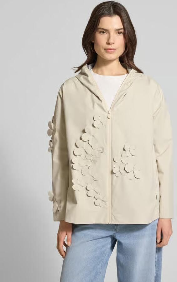 Save The Duck Regular fit Regenjack met florale applicaties Model 'Rosa' - Foto 2