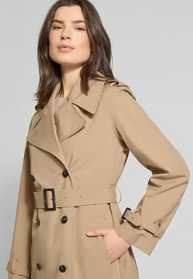 SAVE THE DUCK Regular fit trenchcoat met afneembare stoffen riem model 'Talya' - Foto 2