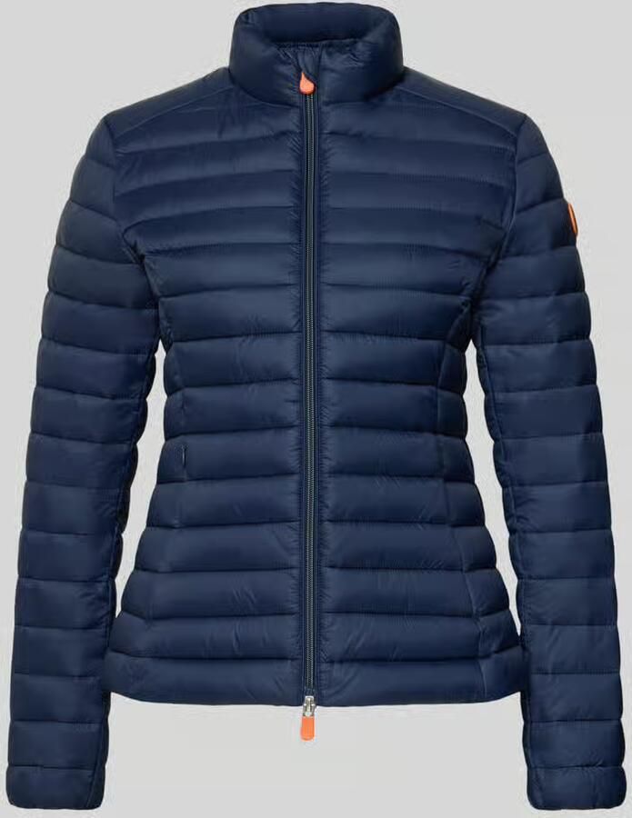 SAVE THE DUCK Slim fit gewatteerd jack met gevoerde opstaande kraag model 'Carly'
