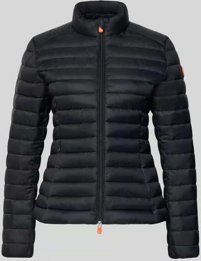 SAVE THE DUCK Slim fit gewatteerd jack met gevoerde opstaande kraag model 'Carly'