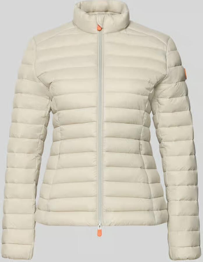 SAVE THE DUCK Slim fit gewatteerd jack met gevoerde opstaande kraag model 'Carly'