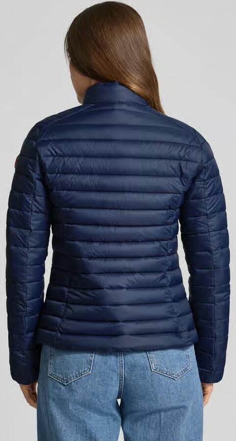 Save The Duck Slim fit gewatteerd jack met gevoerde opstaande kraag model 'Carly' - Foto 4