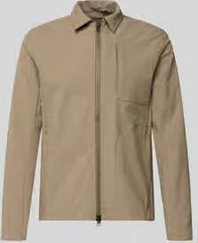 SCANDINAVIAN EDITION regular fit jack met platte kraag model 'Motion'