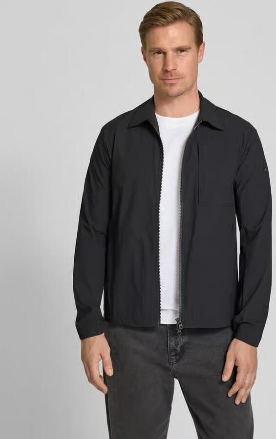 SCANDINAVIAN EDITION regular fit jack met platte kraag model 'Motion' - Foto 3