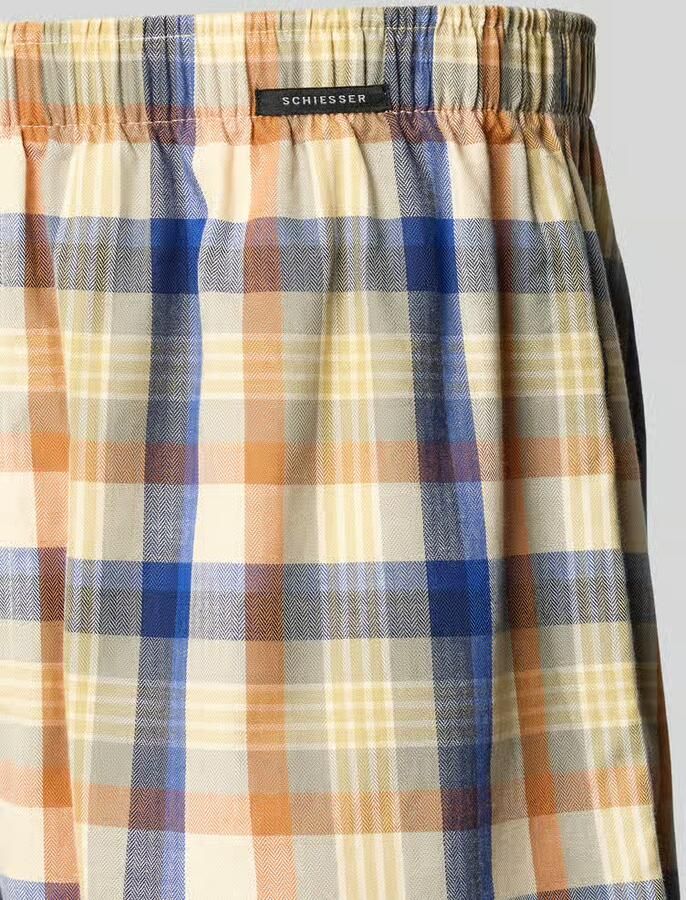 Schiesser Boxershorts met elastische band in een set van 2