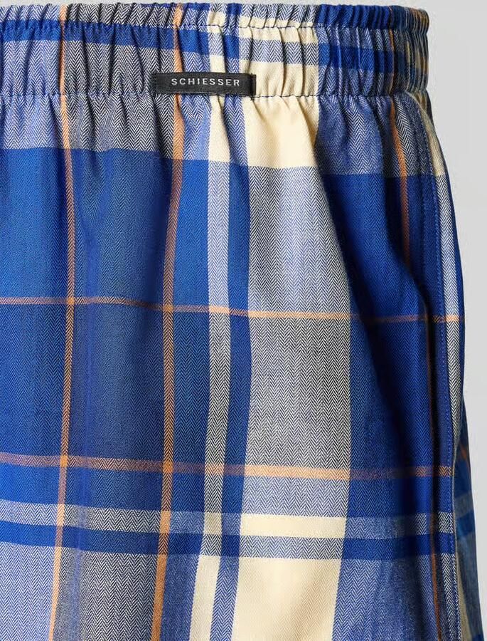 Schiesser Boxershorts met elastische band in een set van 2