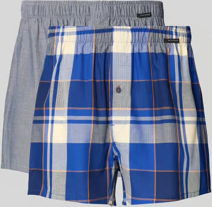 Schiesser Boxershorts met elastische band in een set van 2 - Foto 2