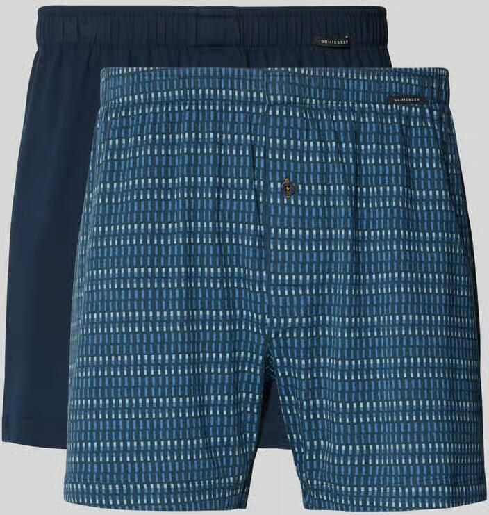 Schiesser Boxershorts met elastische band in een set van 2 - Foto 2