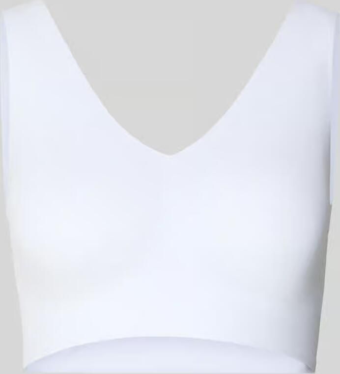 Schiesser Bustier INVISIBLE SOFT Microvezel lasercut-afwerkingen V-hals - Foto 5