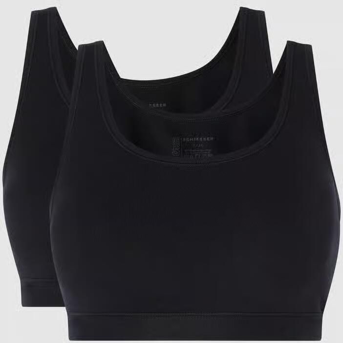 Schiesser Bustier 95 5 met elastische onderbusteband (Set van 2) - Foto 5