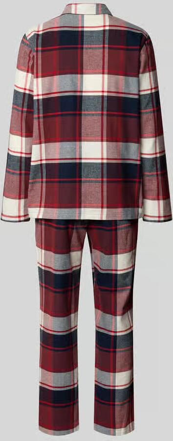 Schiesser Pyjama SELECTED PREMIUM WARMING Borstzak katoen verwarmend flanel lange mouw (2-delig) - Foto 6