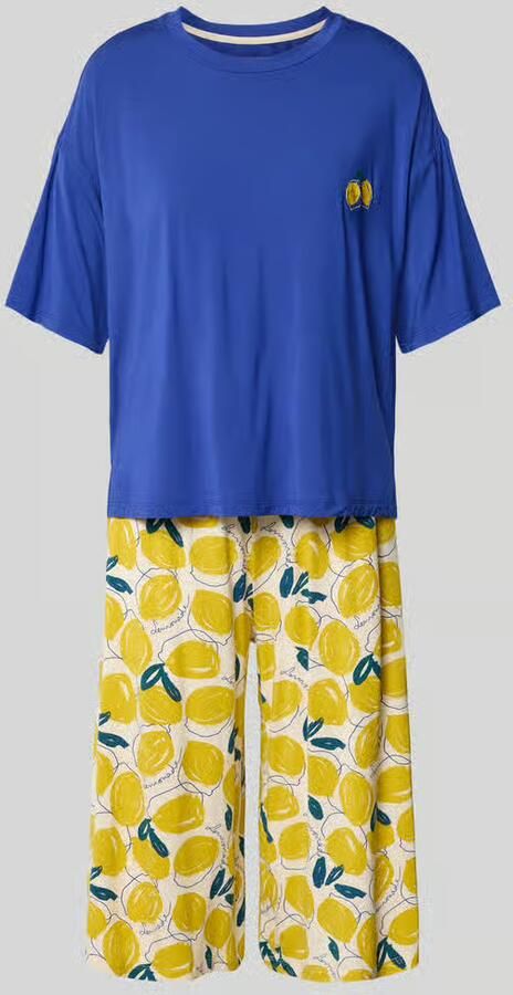 Schiesser Pyjama van modalmix met 3 4-mouw - Foto 2