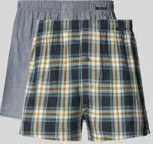 Schiesser Regular fit boxershorts van puur katoen in een set van 2