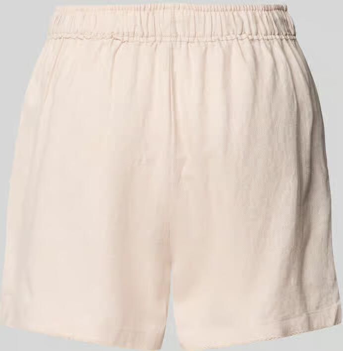 Schiesser Regular fit korte linnen pyjamabroek met tunnelkoord