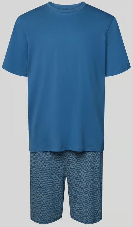 Schiesser Regular fit pyjama-set in een ontwerp met korte mouwen model 'Casual' - Foto 2