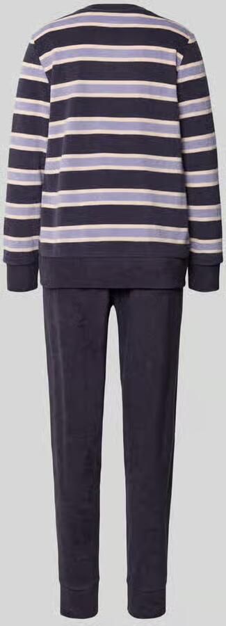 Schiesser Pyjama Casual Essentials verwarmende badstof-kwaliteit ronde halslijn lange mouwen (2-delig) - Foto 8