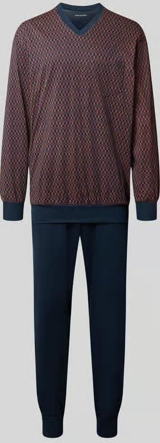 Schiesser Regular fit pyjamaset van puur katoen