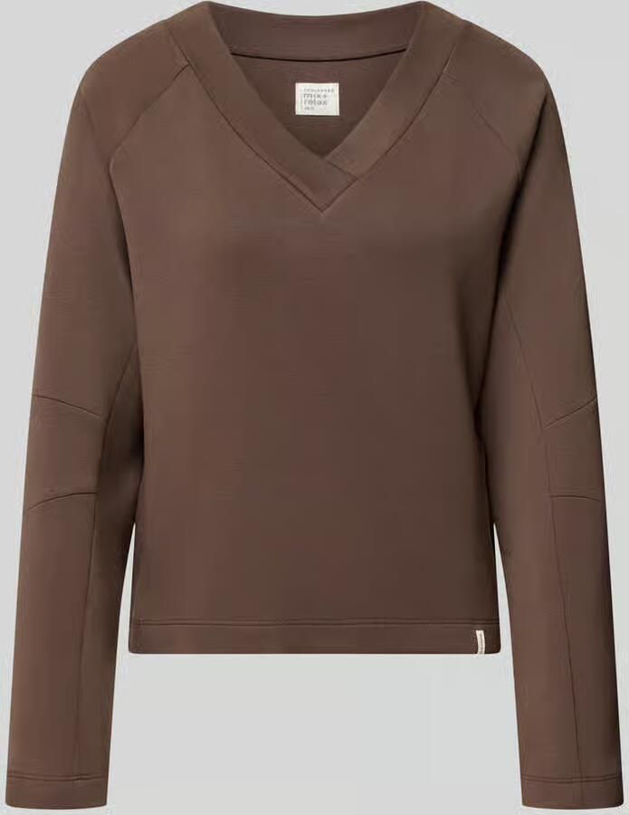 Schiesser Regular Fit sweatshirt met v-hals