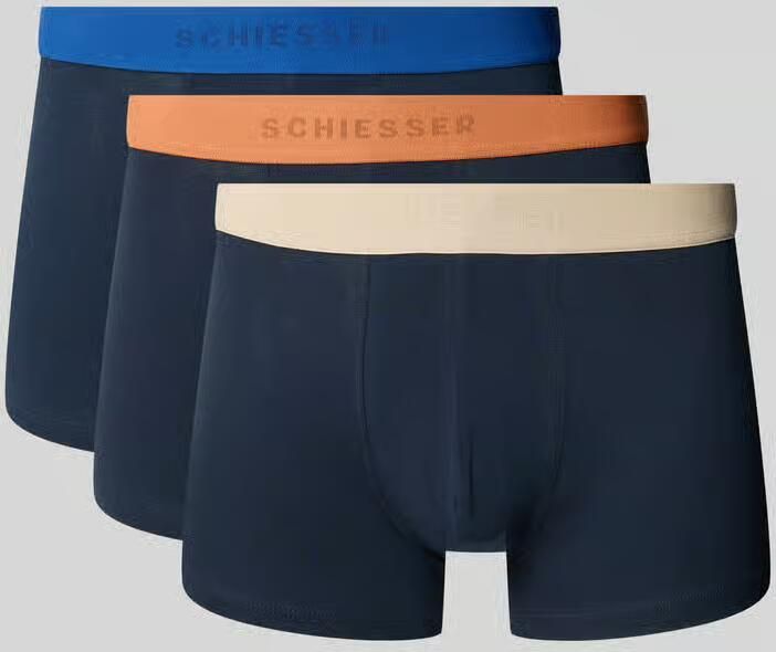Schiesser Regular fit trunks van katoenmix in set van 3 - Foto 1