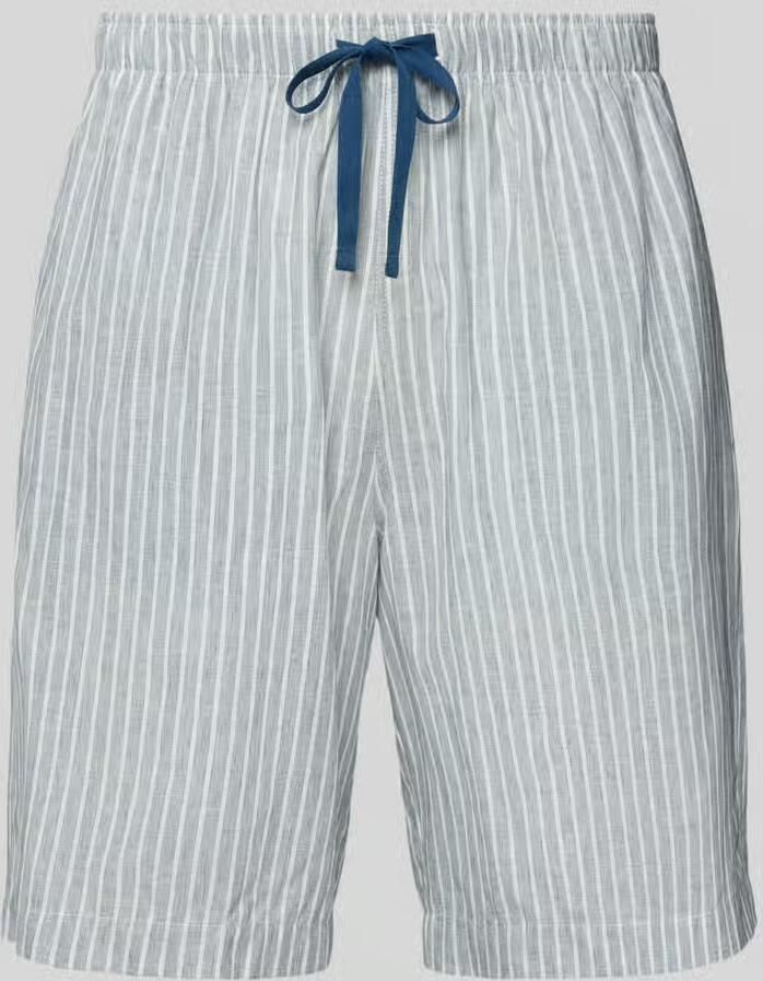 Schiesser relaxed fit korte pyjamabroek met linnen - Foto 2