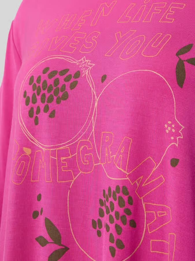 Schiesser Relaxed fit nachthemd met bloemenprint
