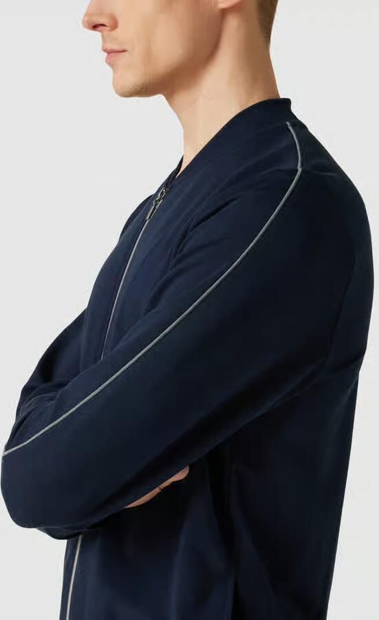 Schiesser Relaxed fit sweatjack met ritssluiting
