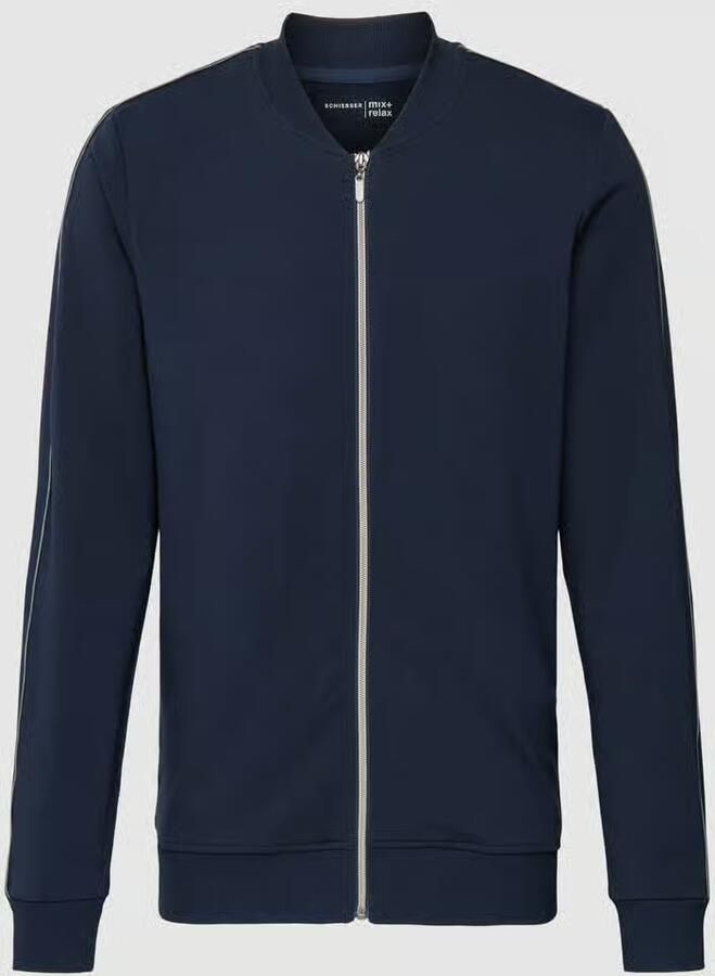 Schiesser Relaxed fit sweatjack met ritssluiting