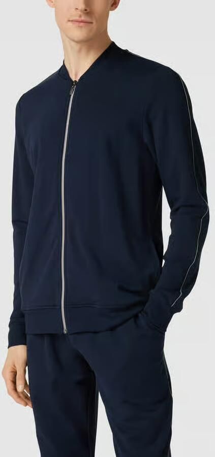 Schiesser Relaxed fit sweatjack met ritssluiting - Foto 3